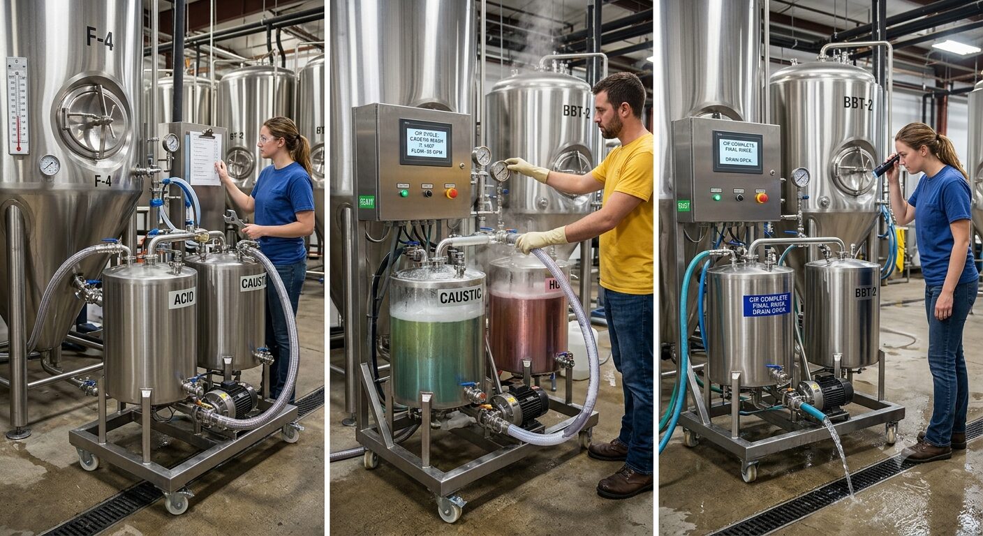 brewery cip skid