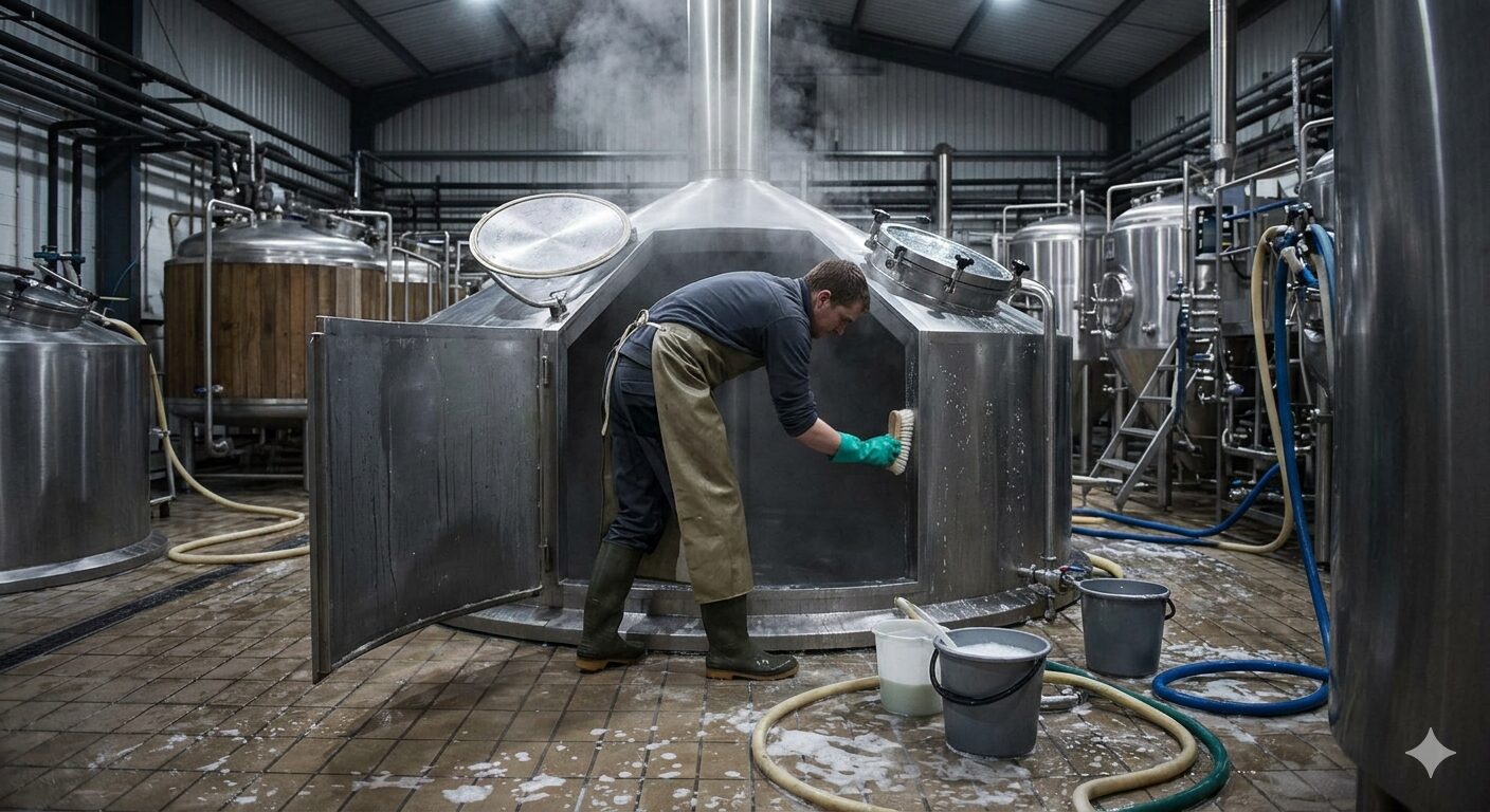 manual cleaning vs cip brewery