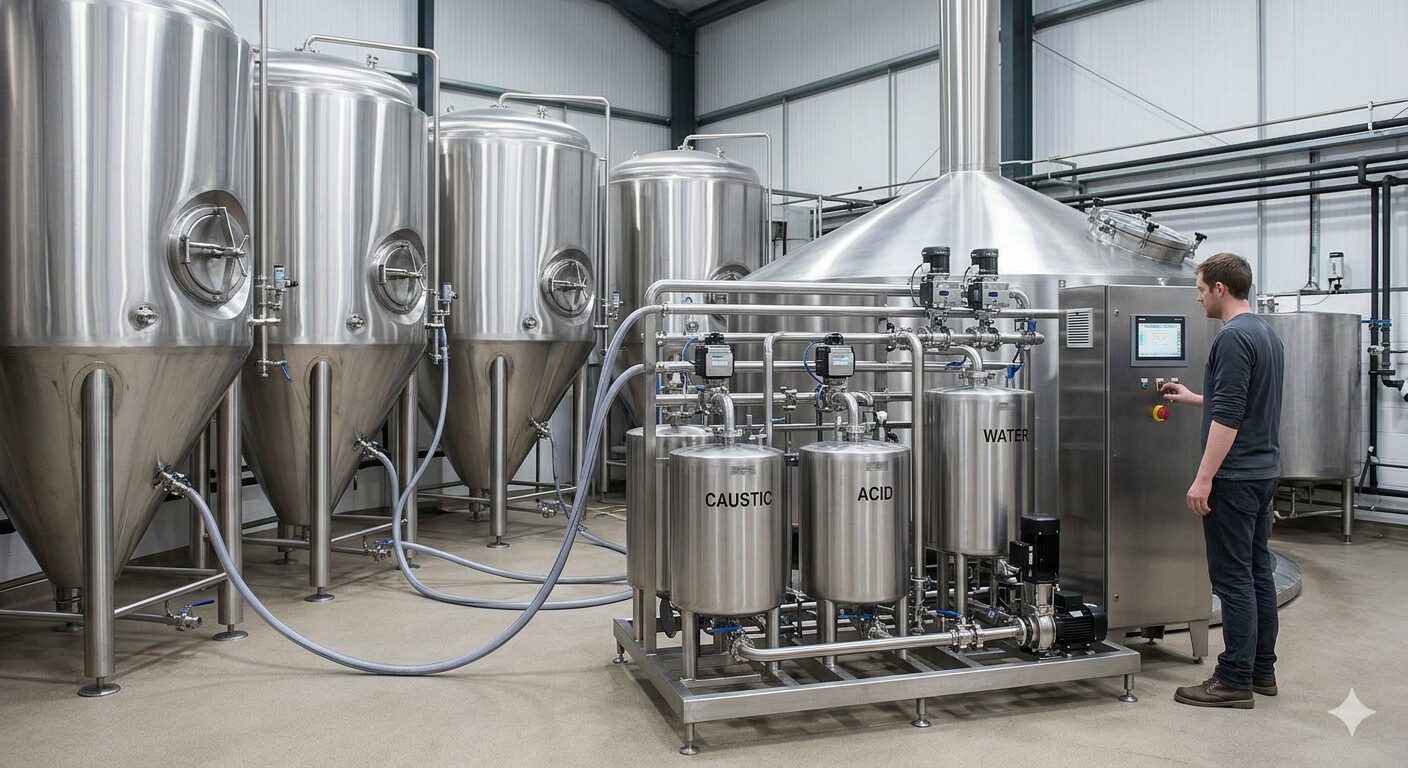 manual cleaning vs cip brewery