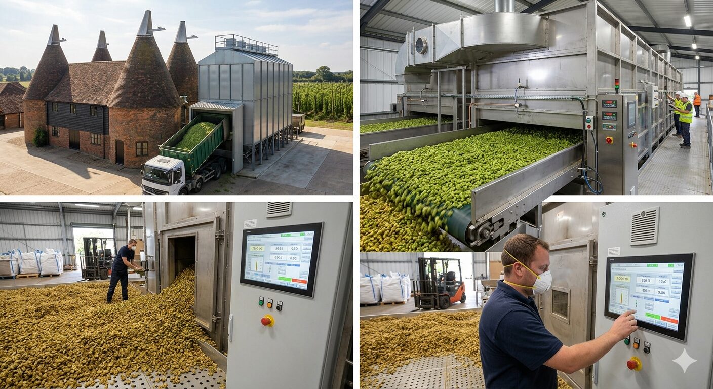 commercial hop dryer