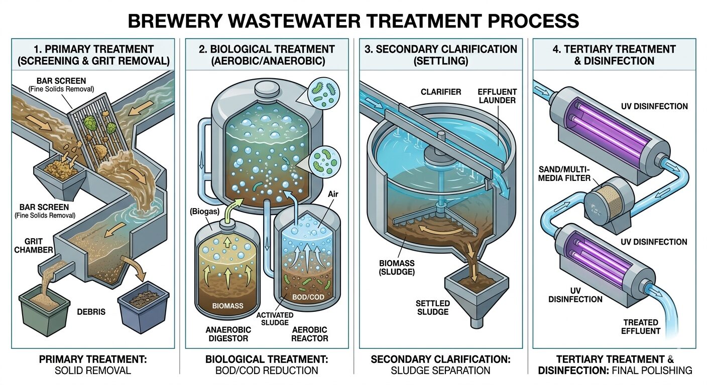 7. Brewery Wastewater Treatment: BOD, pH and Effluent Control 2 brewery wastewater treatment